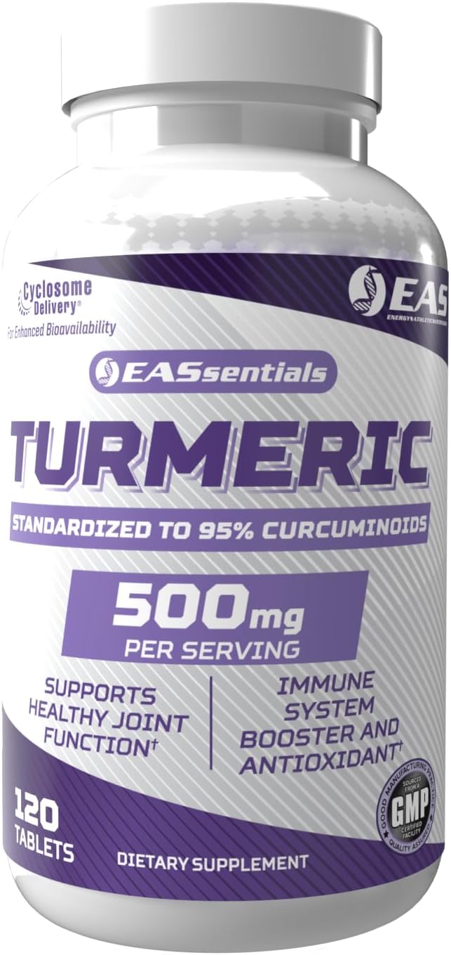 EAS - Turmeric 500mg | Curcuminoides Padronizados a 95%% | Reforça Antioxidantes, Imunidade | Marca: Boost
