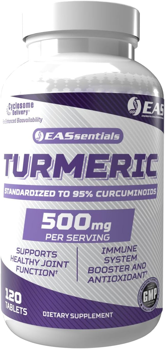EAS - Turmeric 500mg | Curcuminoides Padronizados a 95%% | Reforça Antioxidantes, Imunidade | Marca: Boost