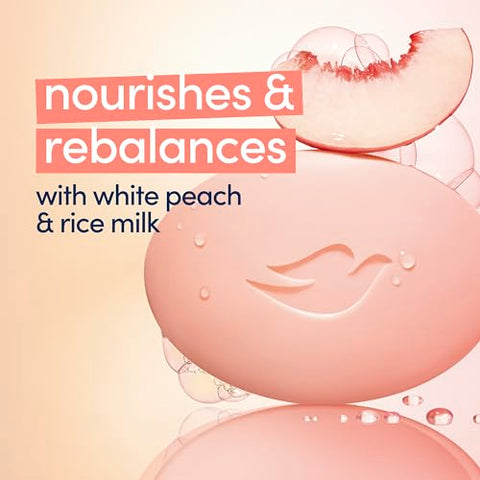 Sabonete em Barra Dove Reequilibrante Pêssego Branco 100g