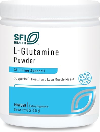 L Glutamina em Pó – 5000mg Forma Livre | 5g - Klaire Labs