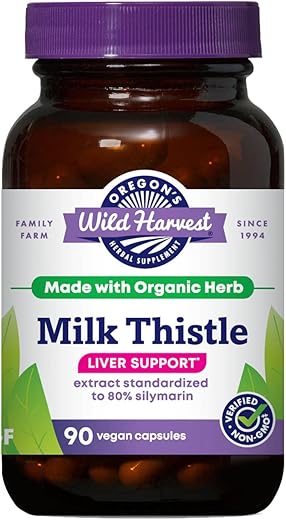 Oregon's Wild Harvest - Oregon’s Wild Harvest Leite de Cardo Orgânico Certificado, 90 Cápsulas – Marca Oregon’s Wild Harvest