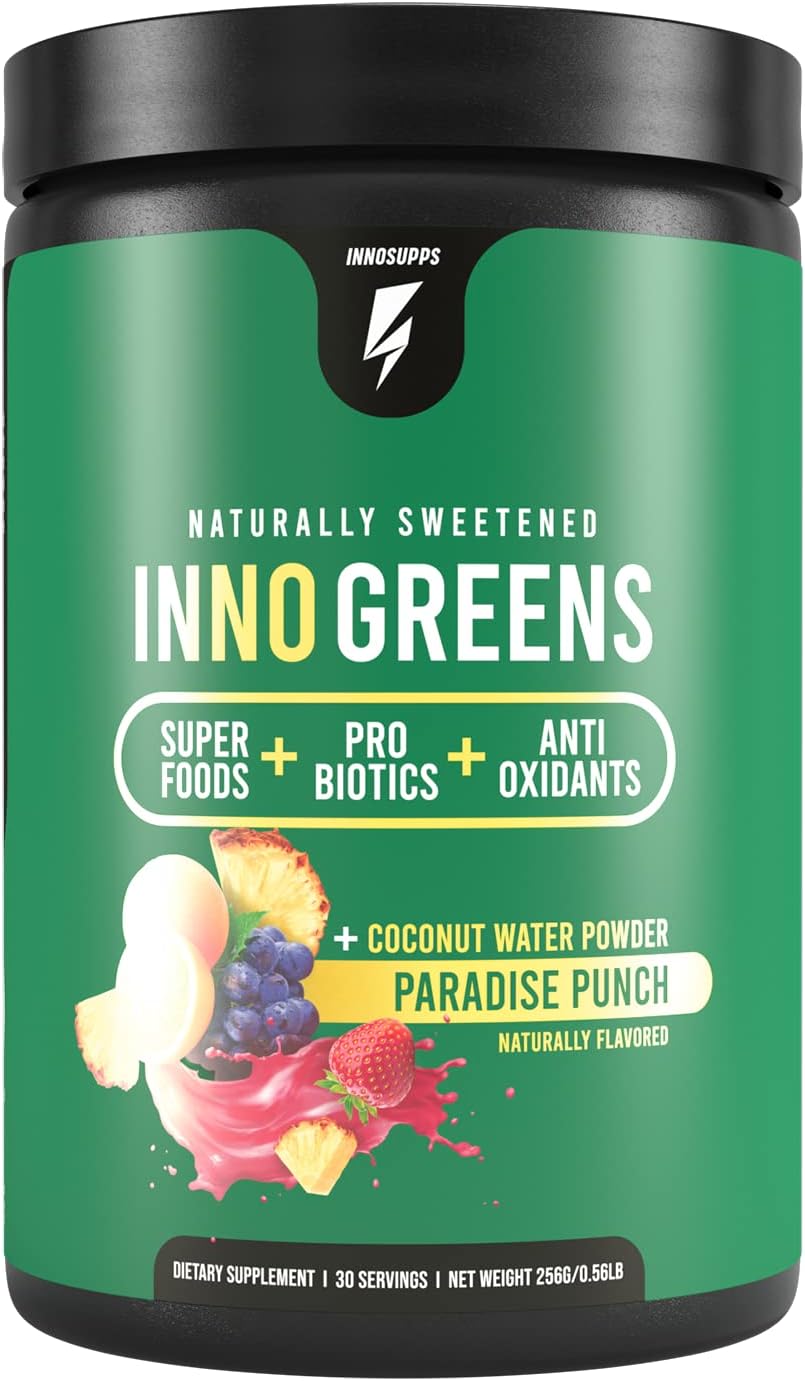 InnoSupps - Inno Greens | 28 Verdes Orgânicos | 500g | Superalimento Natural