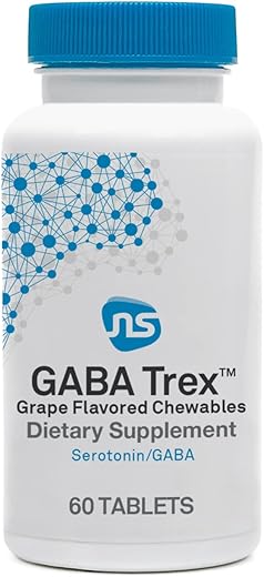 GABA Trex – Comprimidos Mastigáveis de L-Teanina para Reduzir o Estresse – 60 Unidades - NeuroScience
