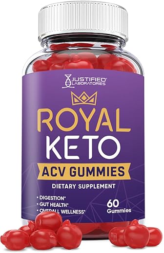 Royal Keto ACV Gummies 1000MG com Suco de Romã, Beterraba e Vitamina B12 – 60 Gomas - Justified Laboratories