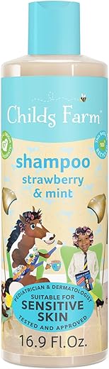 Shampoo Infantil Childs Farm para Pele Seca, Sensível e Propensa a Eczema – Cuidado Especial para Crianças