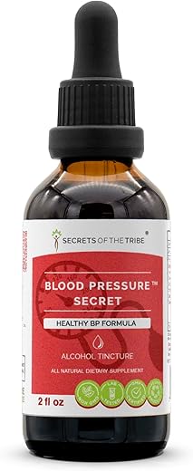 Secrets of the Tribe - Segredos da Tribo – Fórmula para Pressão Arterial, Circulação Saudável, Extrato Líquido de Ervas em Gotas 60ml