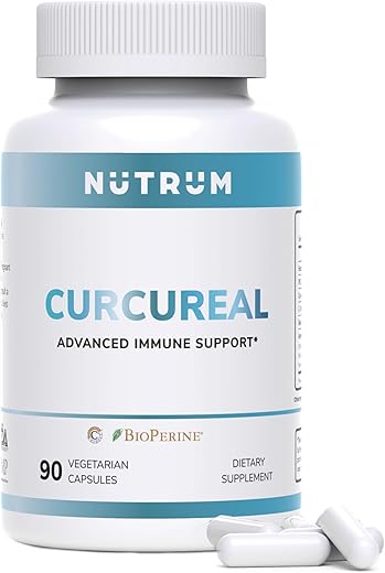 Suplemento Avançado de Suporte Imunológico com Curcumina, Fórmula Vegana para Saúde Celular, Estimula a Regeneração de Células Danificadas com Fucoidan, Impulsiona a Imunidade com Ervas - Nutrum
