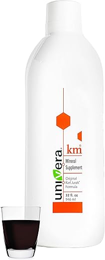 km – Potássio Líquido Suporta, Suplemento Mineral – 946 ml (1PK), Equilíbrio do pH do Corpo, Fórmula Original Karl Jurak, Sabor Terroso (Fornecimento de 30 Dias) - Univera