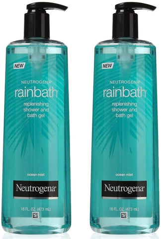 Rainbath Gel de Banho e Chuveiro Reabastecedor, Brisa do Oceano, 473 ml (Pack com 2) - Neutrogena