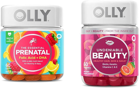 Gummy Multivitamínico Essencial Pré-Natal, 30 Dias (Gummies), Doce, Ácido Fólico - OLLY
