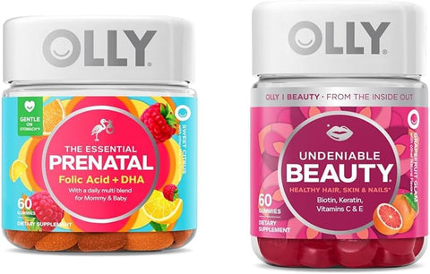 Gummy Multivitamínico Essencial Pré-Natal, 30 Dias (Gummies), Doce, Ácido Fólico - OLLY