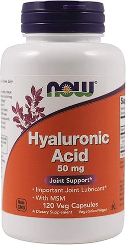 NOW Foods - Now Foods Ácido Hialurônico com MSM, 120 Cápsulas (Pacote com 2) – Melhor Preço