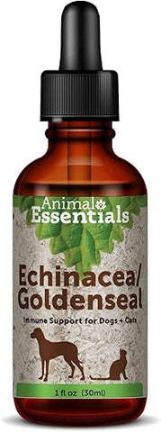 Echinacea Goldenseal – Fórmula Herbal para Cães e Gatos, Suporte Imunológico, Ervas 100% Orgânicas, Recomendado por Veterinários – 30 ml - Animal Essentials