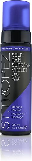 Mousse Autobronzeador Suprême Violeta, Hidratante, Bronzeado Natural Ultra-Rico em Azeite, Acabamento sem Manchas, Vegano, Natural - St.Tropez