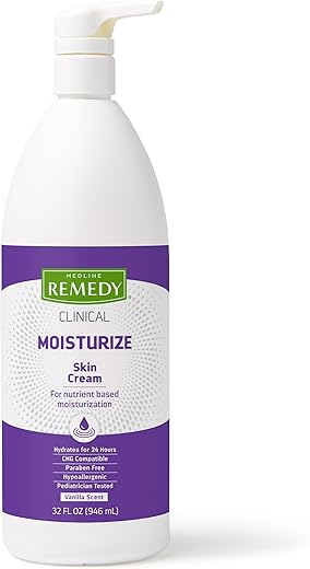 Creme Hidratante Medline Remedy Clinical Skin, Fragrância de Baunilha (946 ml), para Rosto e Corpo, Todas as Idades, Sem Parabenos