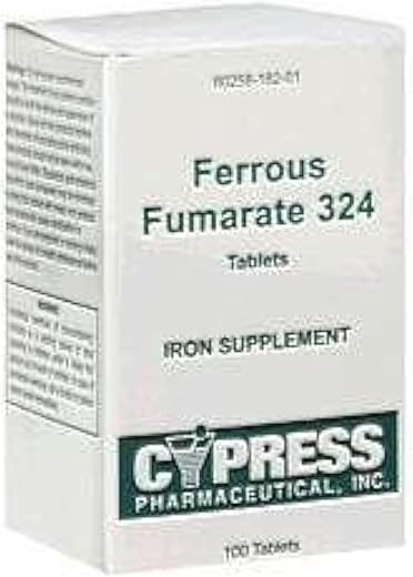 Cypress Pharmaceutical - Ferro quelato 324 comprimidos, Caixa, 100 unid