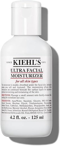 Kiehl’s Ultra Facial Moisturizer: Hidratação Diária Fácil com Squalane e Glicerina, Restaura a Barreira de Umidade e Suaviza a Pele, Indicado para Todos os Tipos de Pele