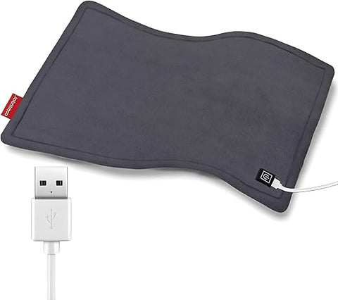 comfheat - Aquecedor USB, Manta Aquecida 5V para Viagem de Carro e Avião, 3 Configurações de Calor