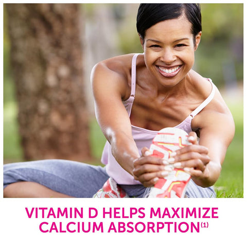 Gummy Bites 500 mg Cálcio e Vitamina D, Sabor Cereja Preta, Morango, Laranja – 100 Unidades - Caltrate