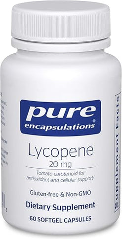 Lycopene 20 mg | Suporte Celular e Macular | 60 Cápsulas Softgel - Pure Encapsulations