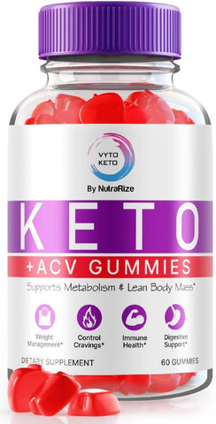 NutraRize - Vyto Keto ACV Gummies – Gomitas Vyto Máxima Potência para Perda de Peso Avançada, Vyto Keto Plus ACV, Fórmula Avançada de Keto ACV, Avaliações de Gomitas (60 Gummies)