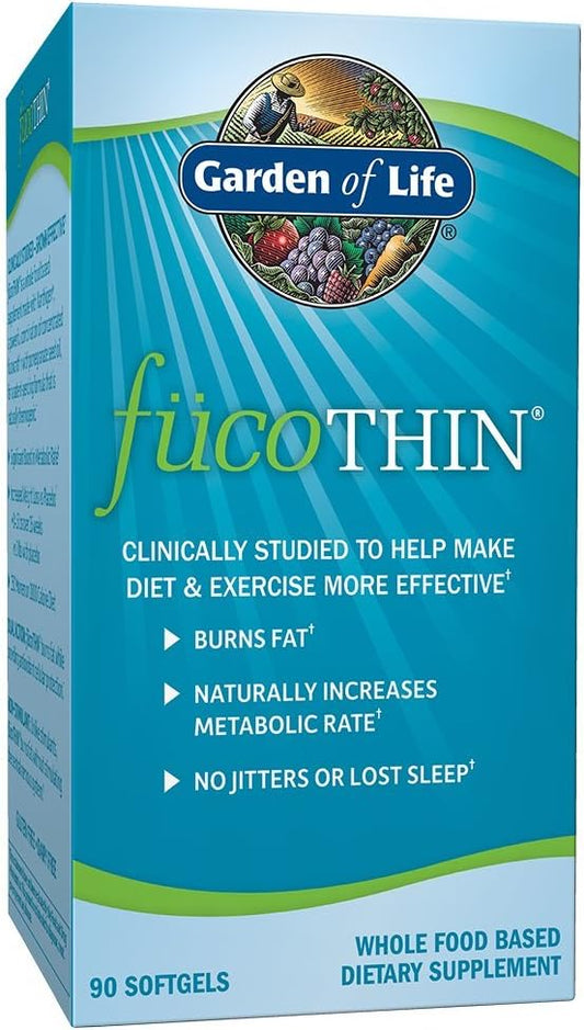 Fucoxantina – FucoThin Cápsulas para Emagrecimento, 90 Softgels - Garden of Life
