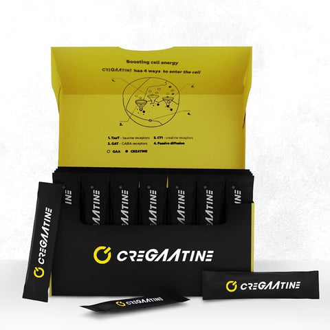 CreGAAtine - Micronized Creatine Monohydrate GAA | Aumenta a Força, Sem Retenção de Água | Potencializa a Memória | 100g