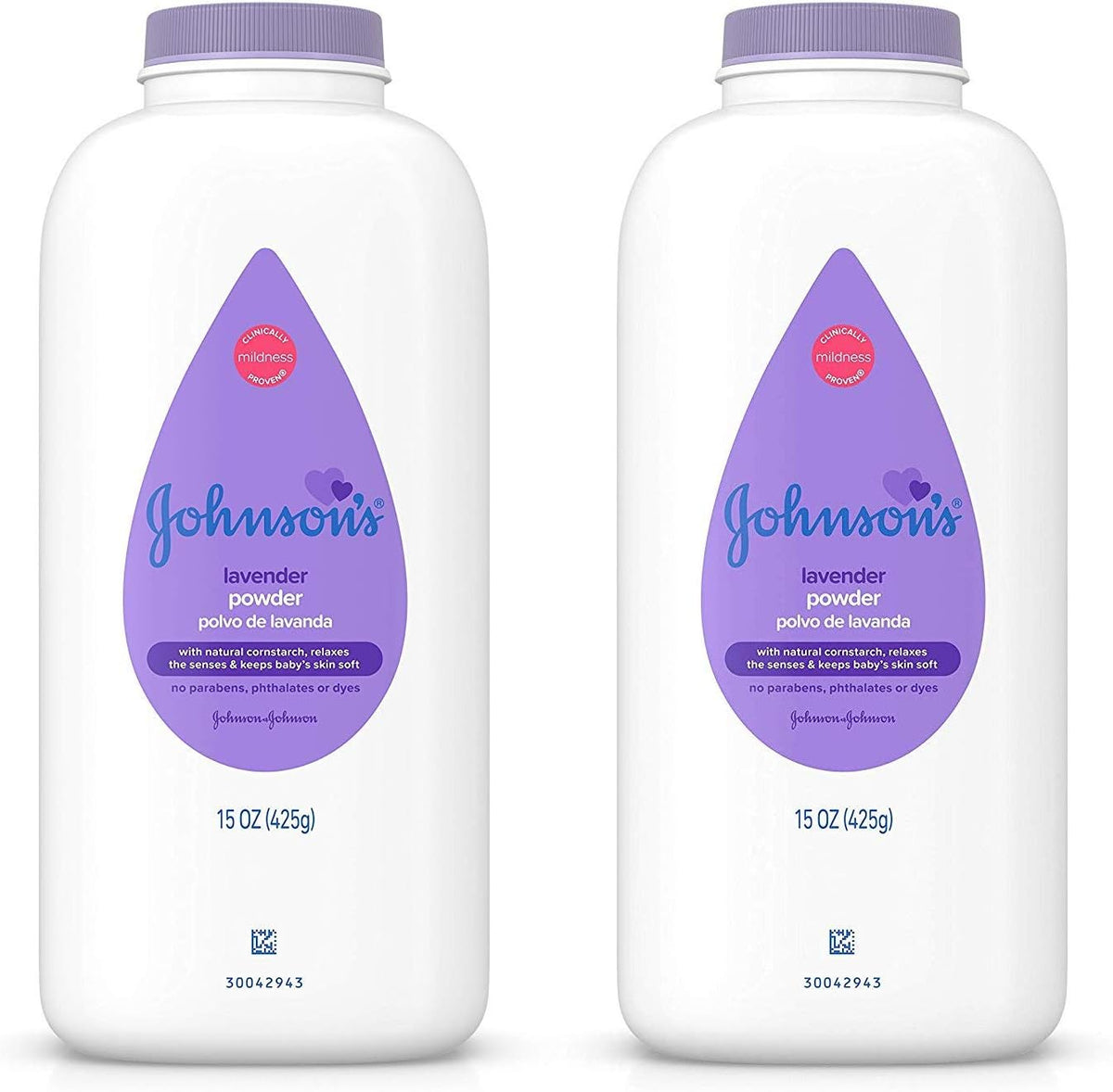 Johnson's Baby - Johnson’s Talco para Bebês Calmante Lavanda/Camomila 443ml (2 Unidades) – Johnson’s