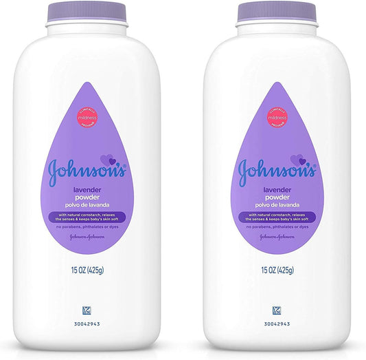 Johnson & Johnson - Johnson’s Talco para Bebês, Lavanda 425g (2 unidades) – Compre Agora!