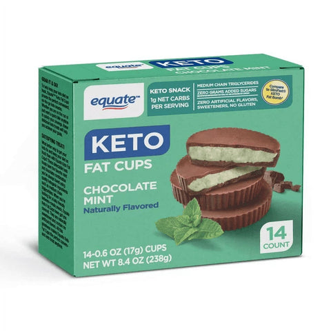 Equate Keto Fat Cups Chocolate Mint 14 Unidades 8.4oz e Maker Explorador de Presente em Cartão
