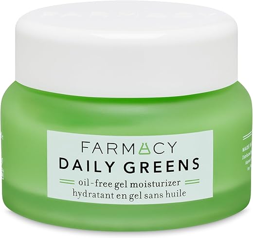 Gel Hidratante Facial Oil Free Daily Greens – Fórmula Nova sem Fragrância com Ácido Hialurônico – Creme Hidratante Facial Diário  Farmacy - Farmacy