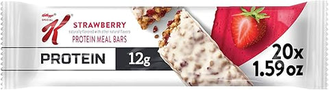 Kellogg’s Special K Barras de Proteína, Substituto de Refeição, Snacks Proteicos, Morango, 20 barras