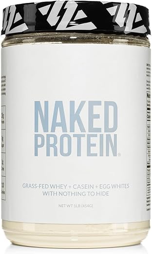 Naked Nutrition - Blend de Proteína em Pó Naked – Ovo, Whey e Caseína, Sem Sabor – 500g