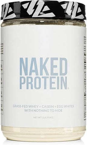 Naked Nutrition - Blend de Proteína em Pó Naked – Ovo, Whey e Caseína, Sem Sabor – 500g
