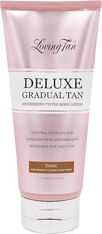 Deluxe Gradual Tan Lotion – Bronzeado Natural, Autobronzeador Profissional, 7 Aplicações por Frasco – Cruelty Free - Loving Tan