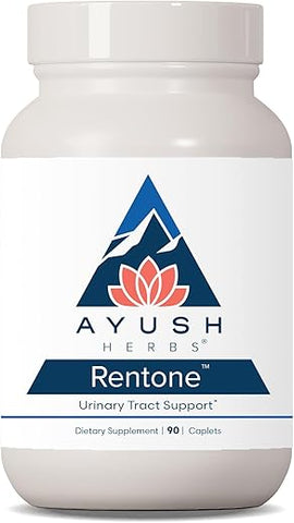 Rentone: Suplemento Ayurvédico para Trato Urinário e Suporte Renal, Mistura de Ervas e Minerais Naturais com Cranberry, Vitamina B6, Tribulus e Manjericão Sagrado, 90 cápsulas - Ayush Herbs
