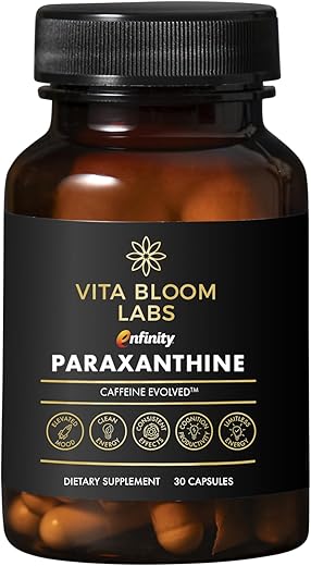 Vita Bloom Labs - Enfinity Cápsulas de Paraxantina, Energia Limpa – 100% Natural e Potente