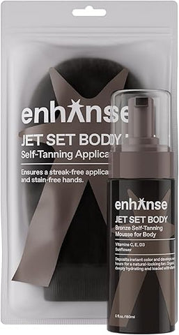 ENHANSE - Jet Set Body Mousse Autobronzeador – Bronzeado Perfeito e Duradouro – 150ml