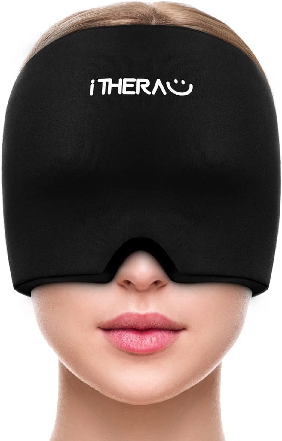 I-THERA-U - iTHERAU Migraine Ice Head Wrap – Alívio de Dor de Cabeça com Compressa Fria para Sinusite, Estresse e Tensão