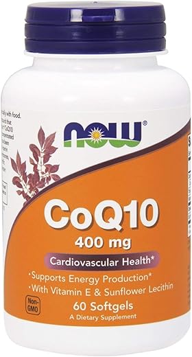 NOW Foods - Now Foods CoQ10 400mg – 60 Softgels | Energia e Saúde | Antioxidante Potente