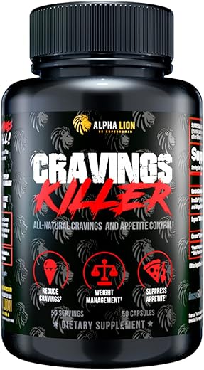 ALPHA LION - Alpha Lion – Suplemento Inibidor de Apetite com Extrato de Açafrão – 60 cápsulas – 100% Natural e Eficaz