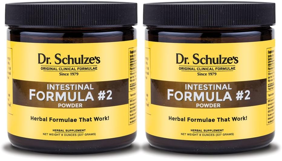 Dr. Schulze's - Dr. Schulze’s | Fórmula Intestinal #2 | Limpeza Herbal do Cólon | Pó Natural Detox | Suplemento Alimentar | Remova Resíduos Excessivos, Toxinas
