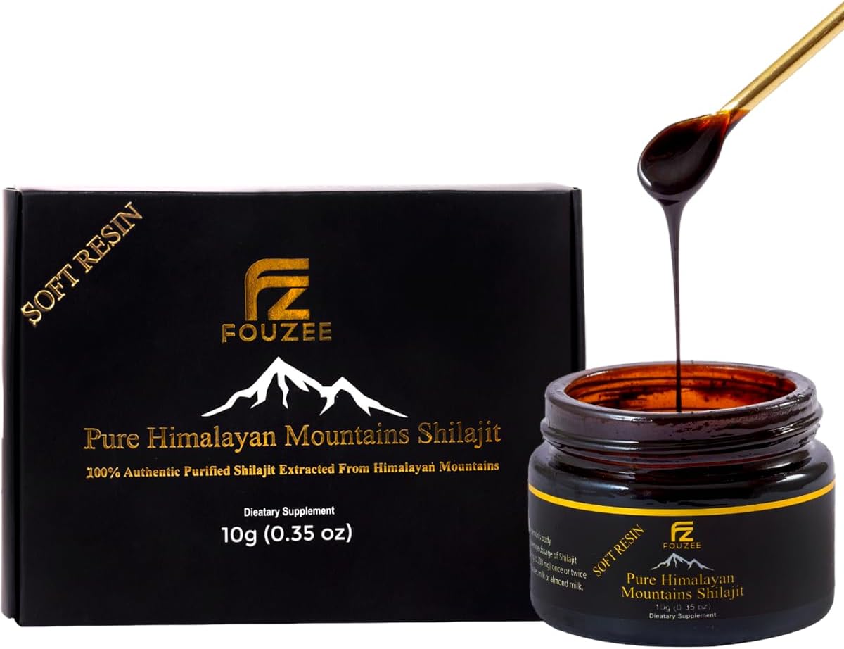 FOUZEE - Pure Himalayan Shilajit – Suplemento Mineral Traço para Mulheres 30g