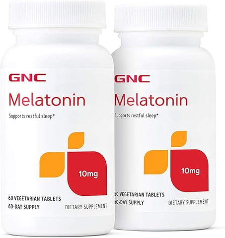 Melatonina 10mg – Pacote Duplo | Auxílio para o Sono | Saúde e Bem-Estar - GNC