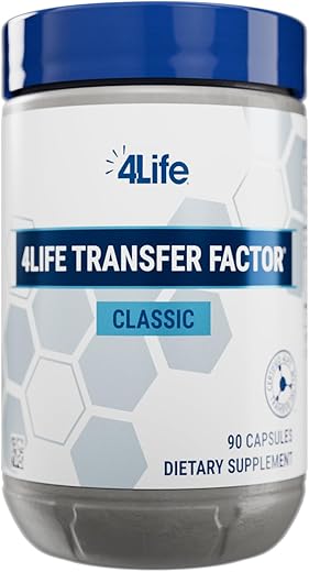 Transfer Factor Classic – Suplemento de Suporte Imunológico com Colostrum Bovino para Reconhecimento, Resposta e Memória do Sistema Imunológico Aprimorados – para Idades a partir de 2 anos – 90 Cápsulas Vegetais - 4Life