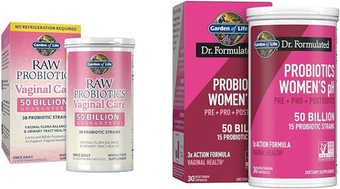 Probióticos para a Saúde da Mulher – Cuidado Vaginal com 50 Bilhões de UFC e Digestivo | 50 Bilhões UFC e Digestivo | Garden of Life - Garden of Life