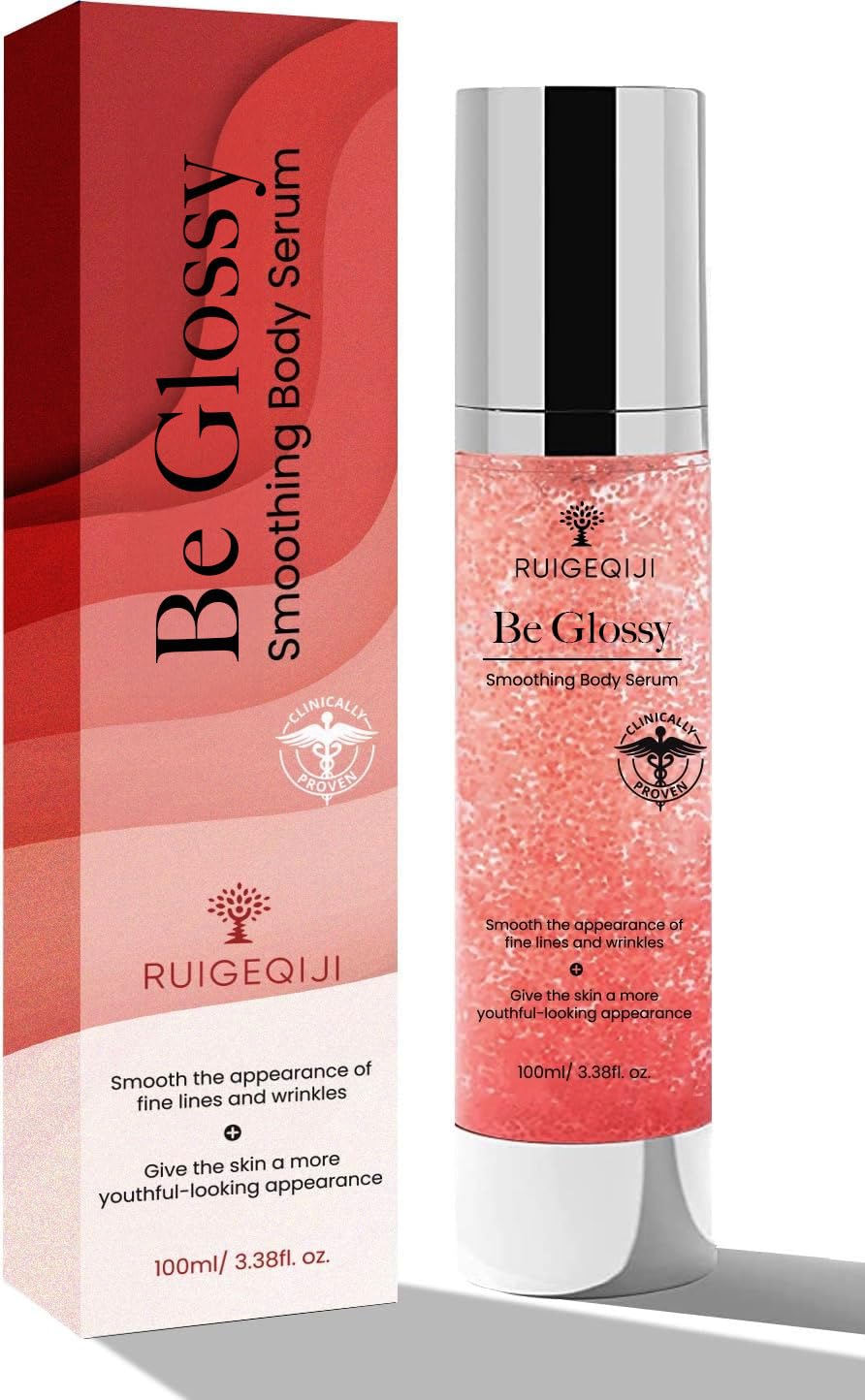 Yzmoffer - B Glossy Serum Corporal para Rugas: Hidratante Nutritivo Reparador para Suavizar a Pele – Com Ácido Hialurônico, Vitamina E, Glicerina e Manteiga de Karité