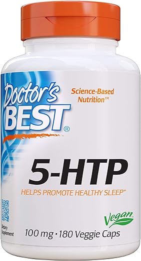 Doctor's BEST - Doctor’s Best 5-HTP – Suporte ao Humor e Calma – 60 cápsulas de 100mg