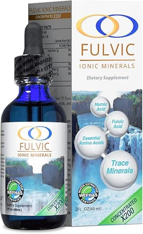 Minerais Iônicos de Fulvic Acid, Ácido Húmico, Traços Minerais e Eletrólitos – Optimally Organic X200 – Patenteado e Bioativo