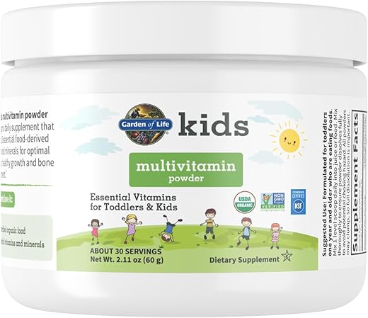 Kids Pó Multivitamínico Diário para Crianças Pequenas – 100% Natural e Nutritivo - Garden of Life